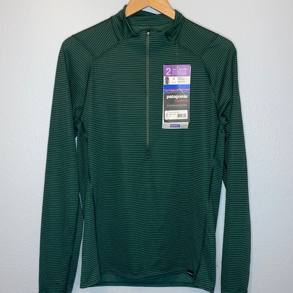 NWT Vintage Patagonia Capilene 1/2 Zipper Layer 2 UPF 20 M